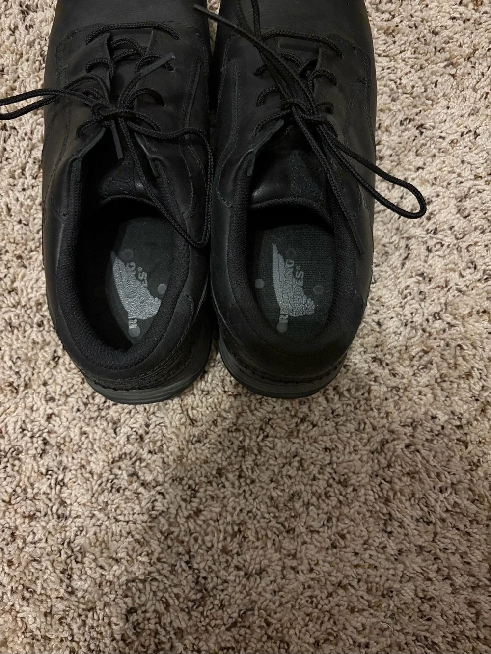 Red Wing Shoes Men's Safety Toe Black Leather Lace-Up Sneakers